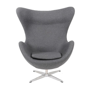 灰色羊毛绒布蛋椅（Chair Cashmere Grey）